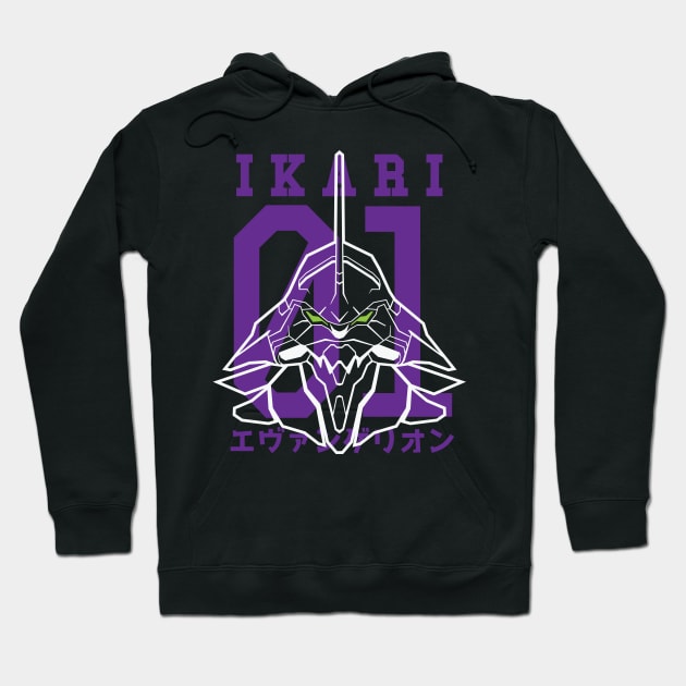 EVA 01 front/back Hoodie by Krobilad